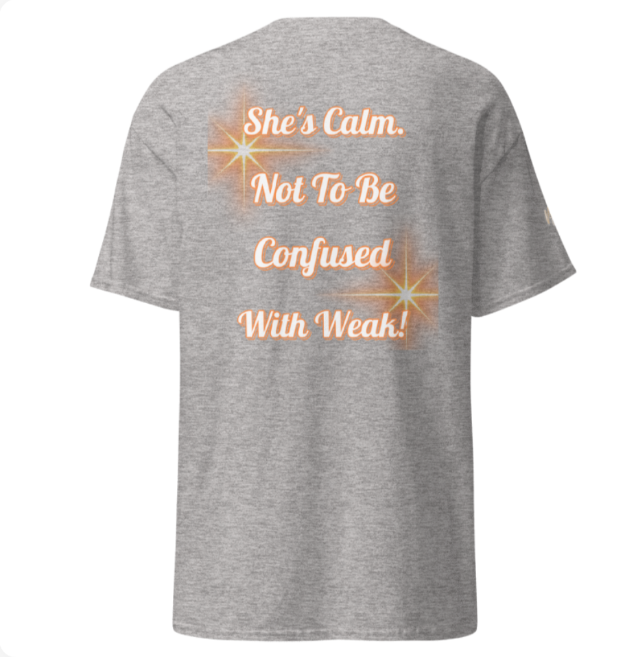 Soft Energy, Loud Results – Women’s Empowerment Tee (Front & Back)