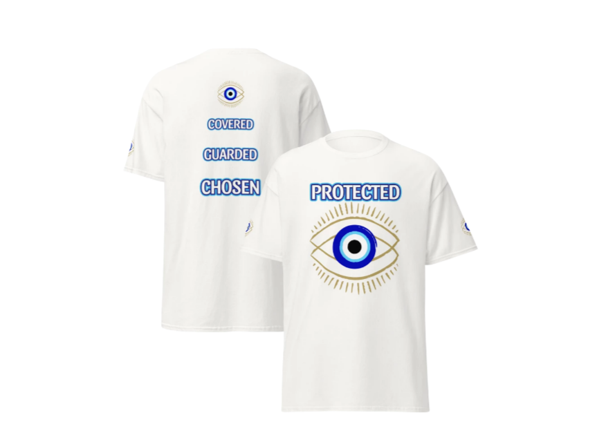 PROTECTED Evil Eye T-Shirt – Covered. Guarded. Chosen.