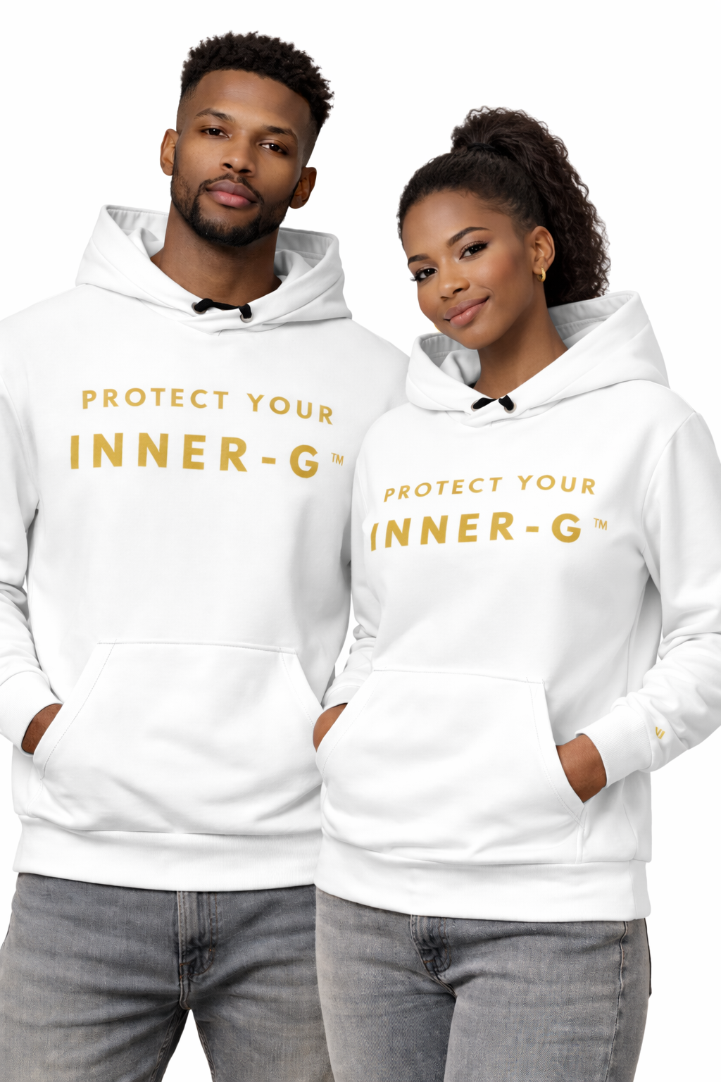 Protect Your Inner-G™ Hoodie (White/Gold)