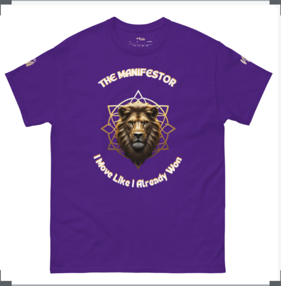 The Manifestor Royal Frequency Tee- Men's (Front & Back)